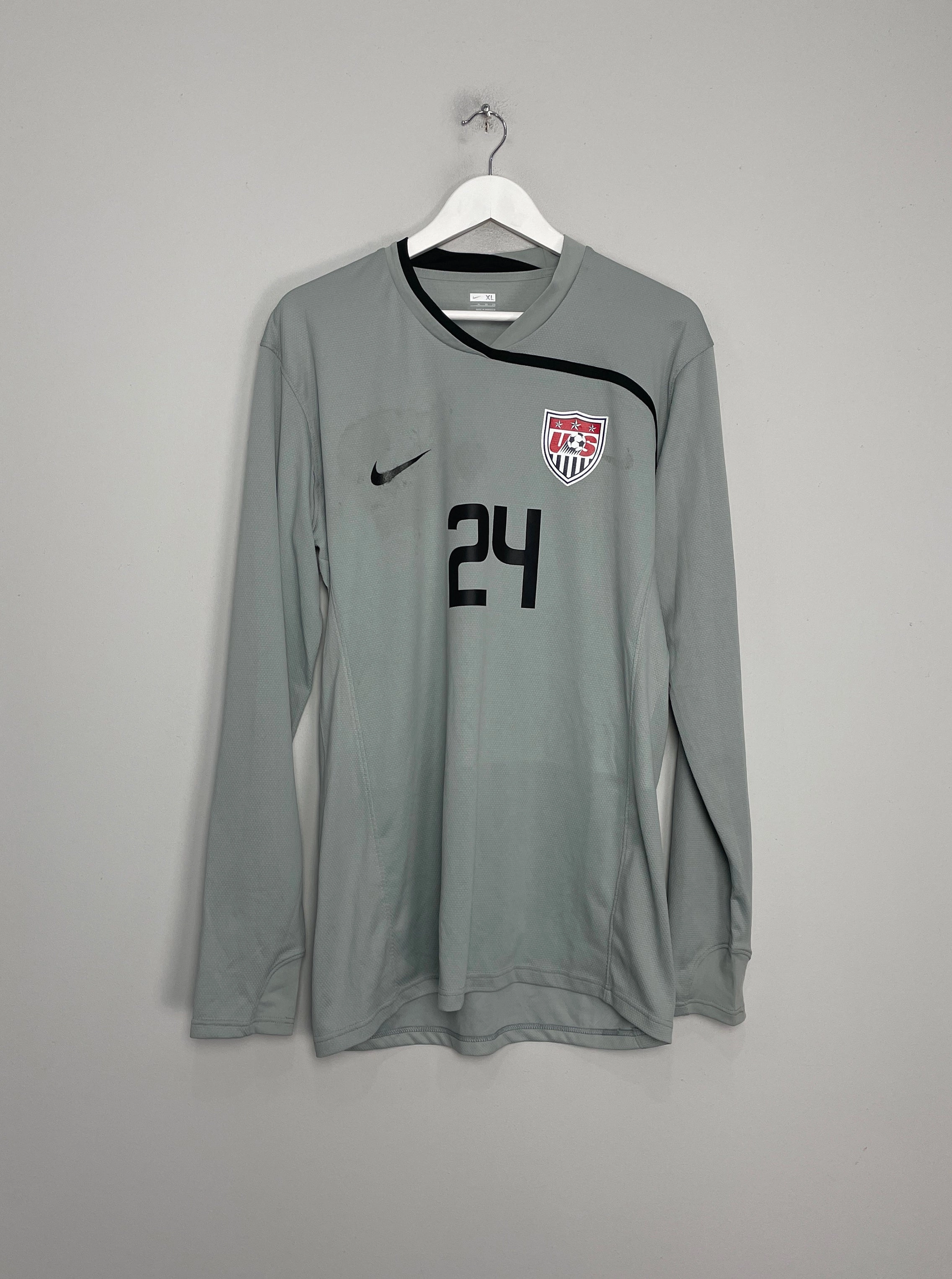 Moisture Control Fabric Responsive Gear 2008/09 USA #24 *PLAYER ISSUE* GK SHIRT (XL) NIKE