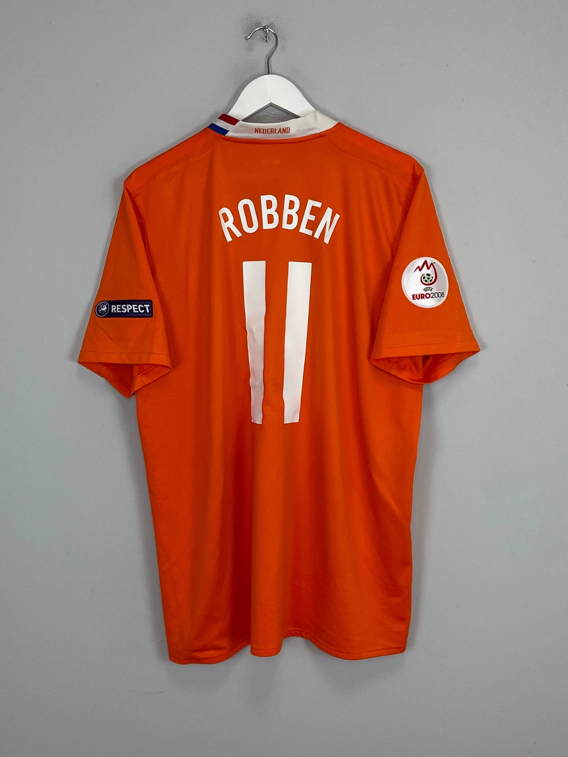 Ultra lightweight 2008/10 NETHERLANDS ROBBEN #11 HOME SHIRT (XL) NIKE