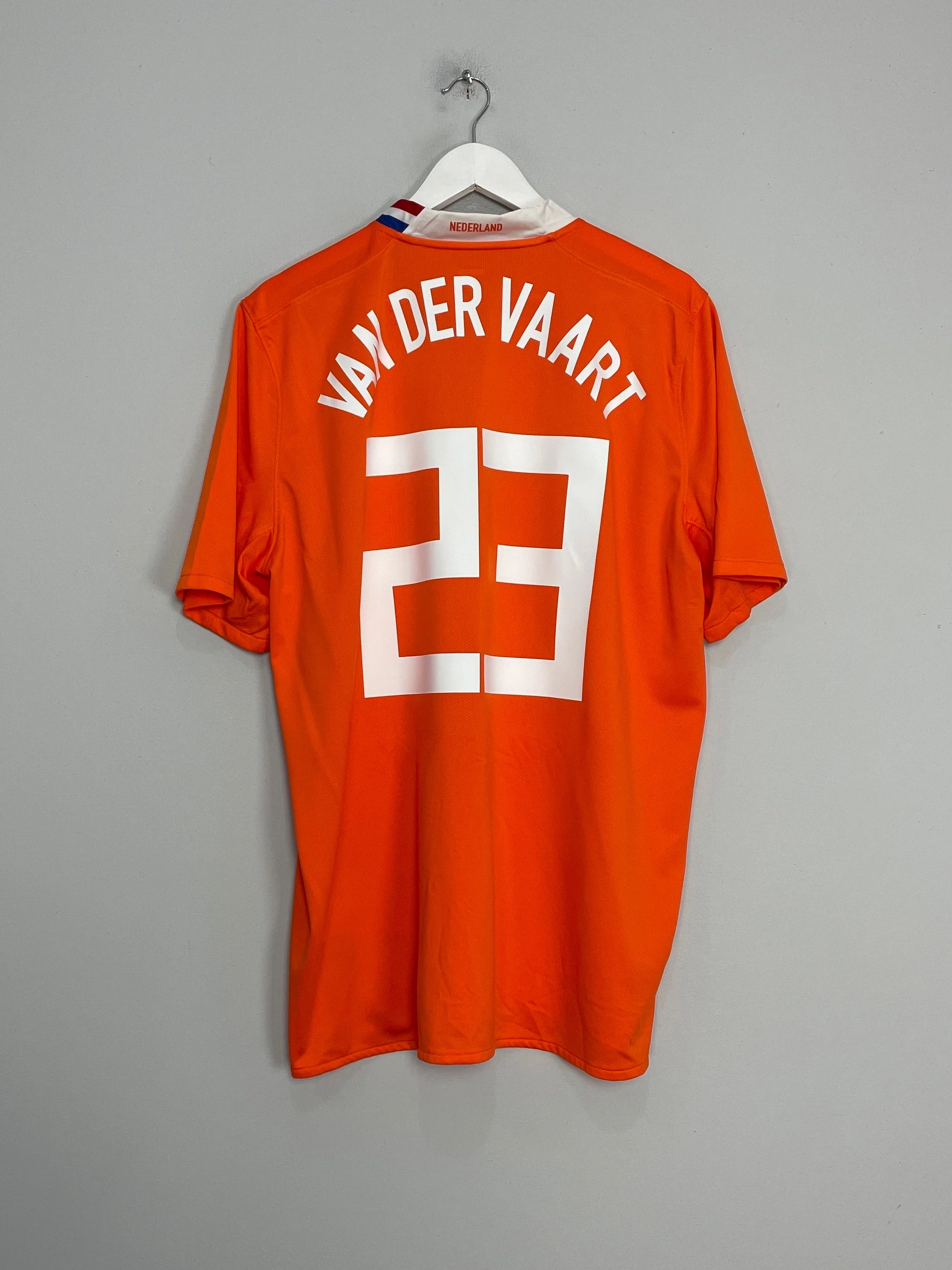 2008/10 NETHERLANDS VAN DER VAART #23 HOME SHIRT (XL) NIKE Flexible Neck Opening Flexible Neckline