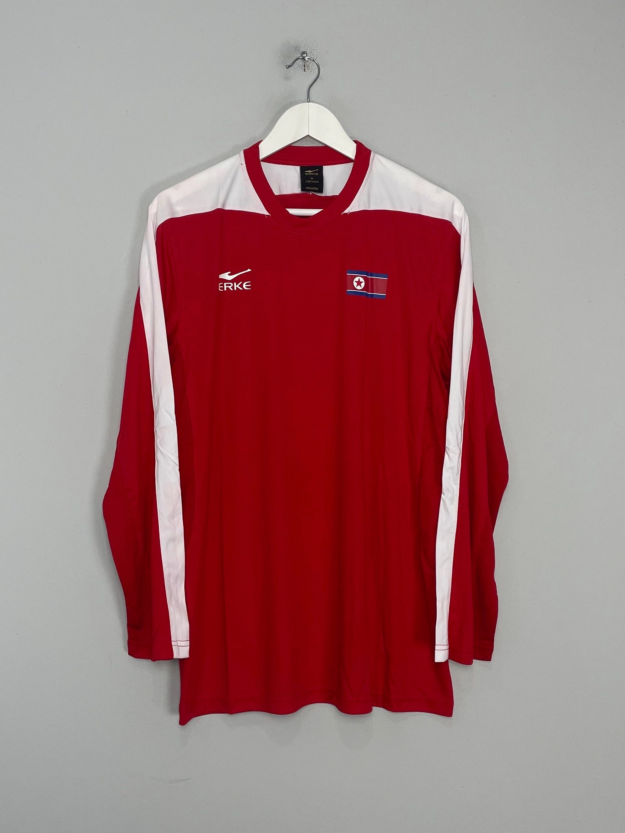 2008/10 NORTH KOREA L/S HOME SHIRT (XL) ERKE Breathable Jersey Material