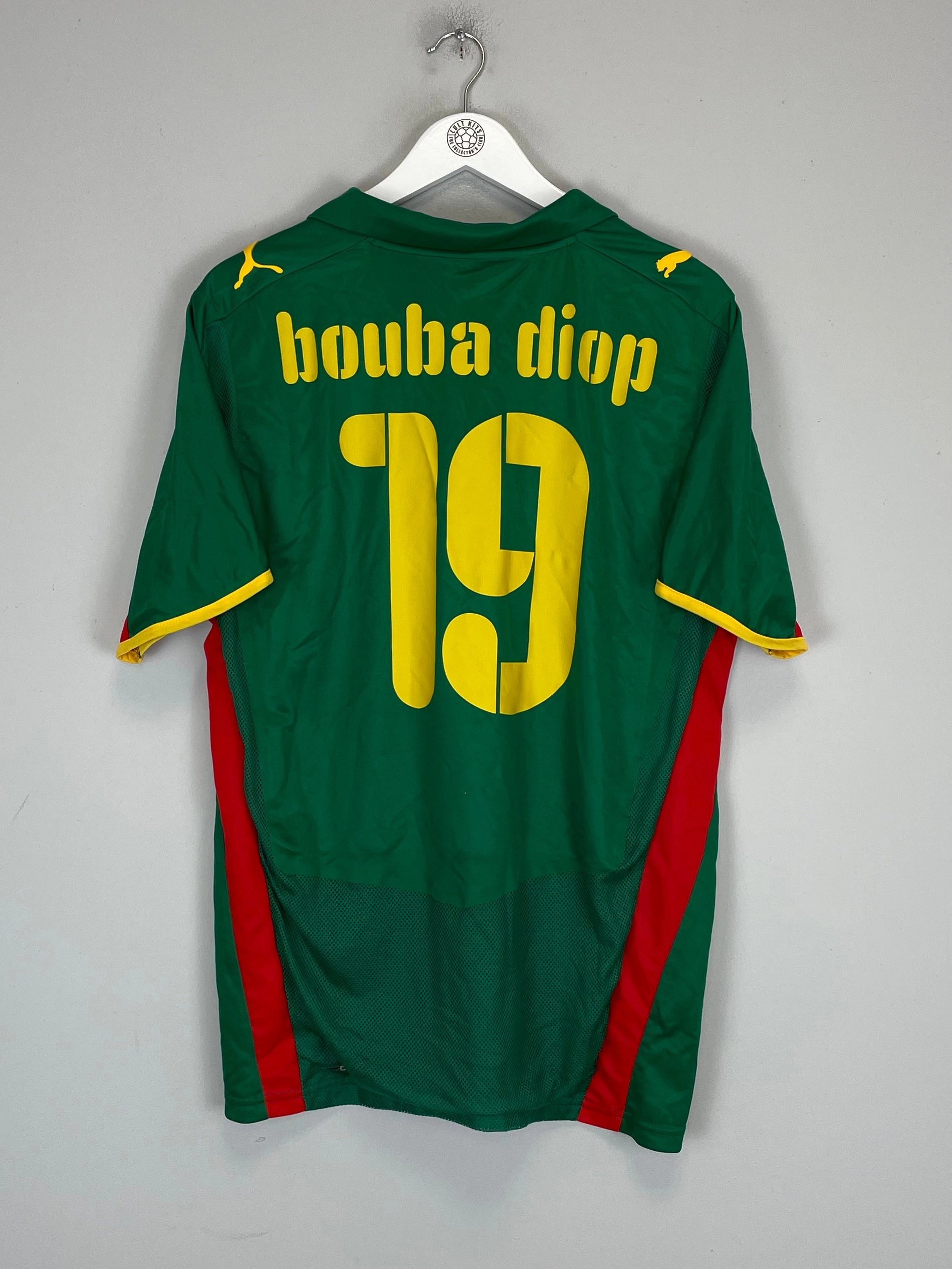 2008/10 SENEGAL BOUBA DIOP #19 HOME SHIRT (L) PUMA Anti Pilling Finish