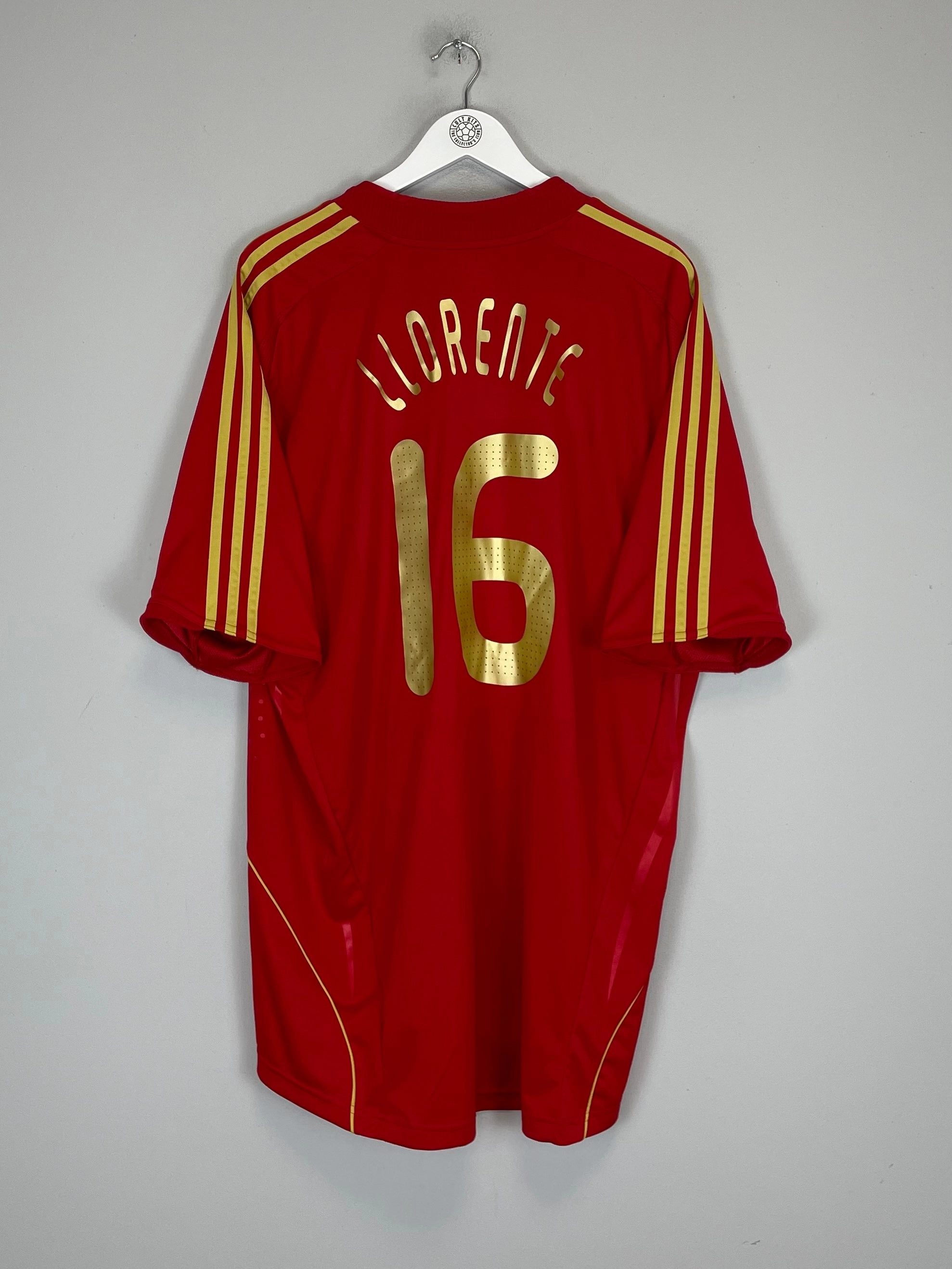 2008/10 SPAIN LLORENTE #16 HOME SHIRT (XXL) ADIDAS Multi Zone Ventilation Motion Gear