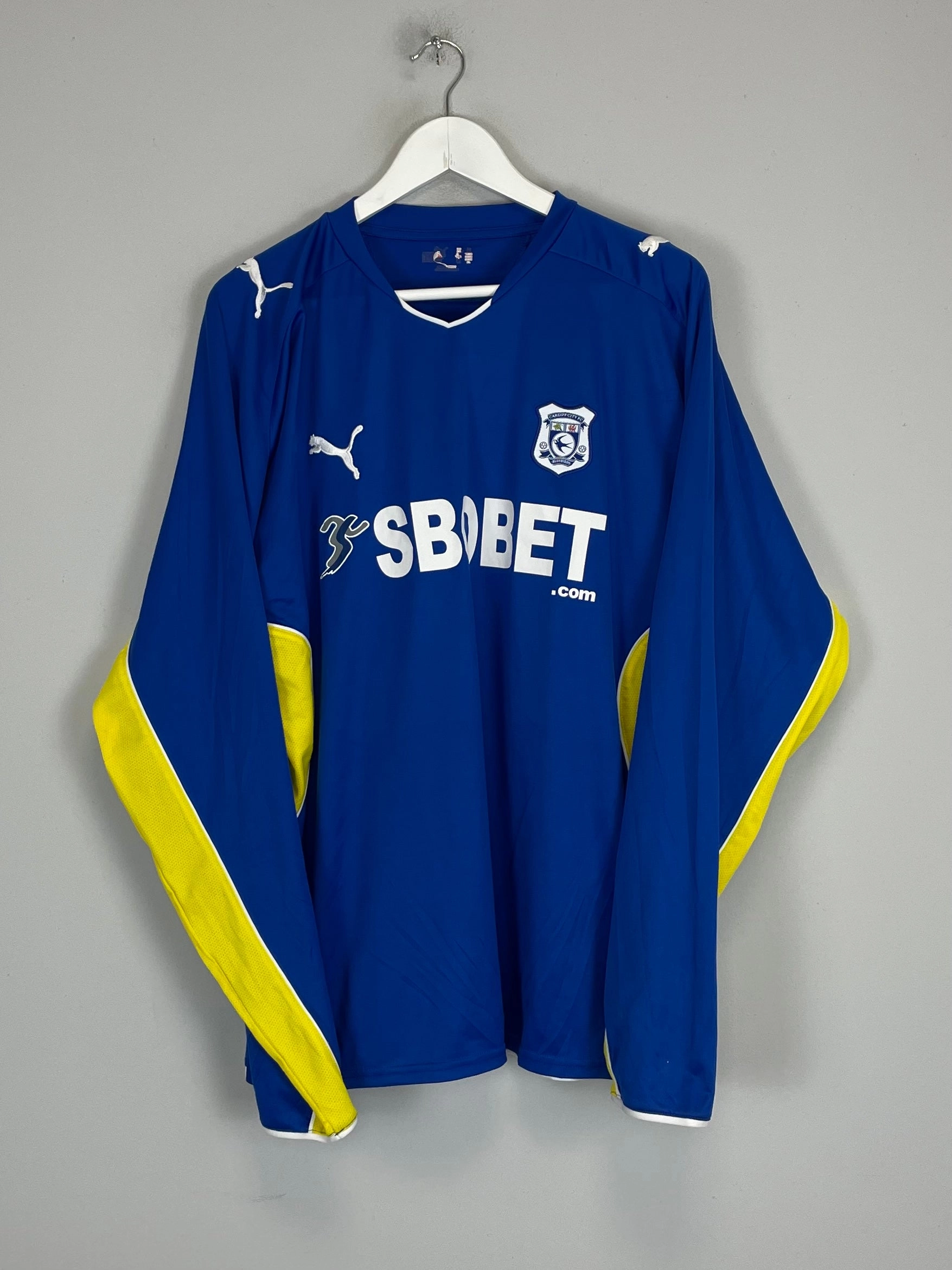Abrasion Resistant Surface Reinforced Hemline 2009/10 CARDIFF CITY L/S HOME SHIRT (XL) PUMA