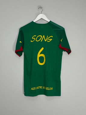 3D Knit Seamless Pattern Move Easy 2010/11 CAMEROON SONG #6 HOME SHIRT (M) PUMA