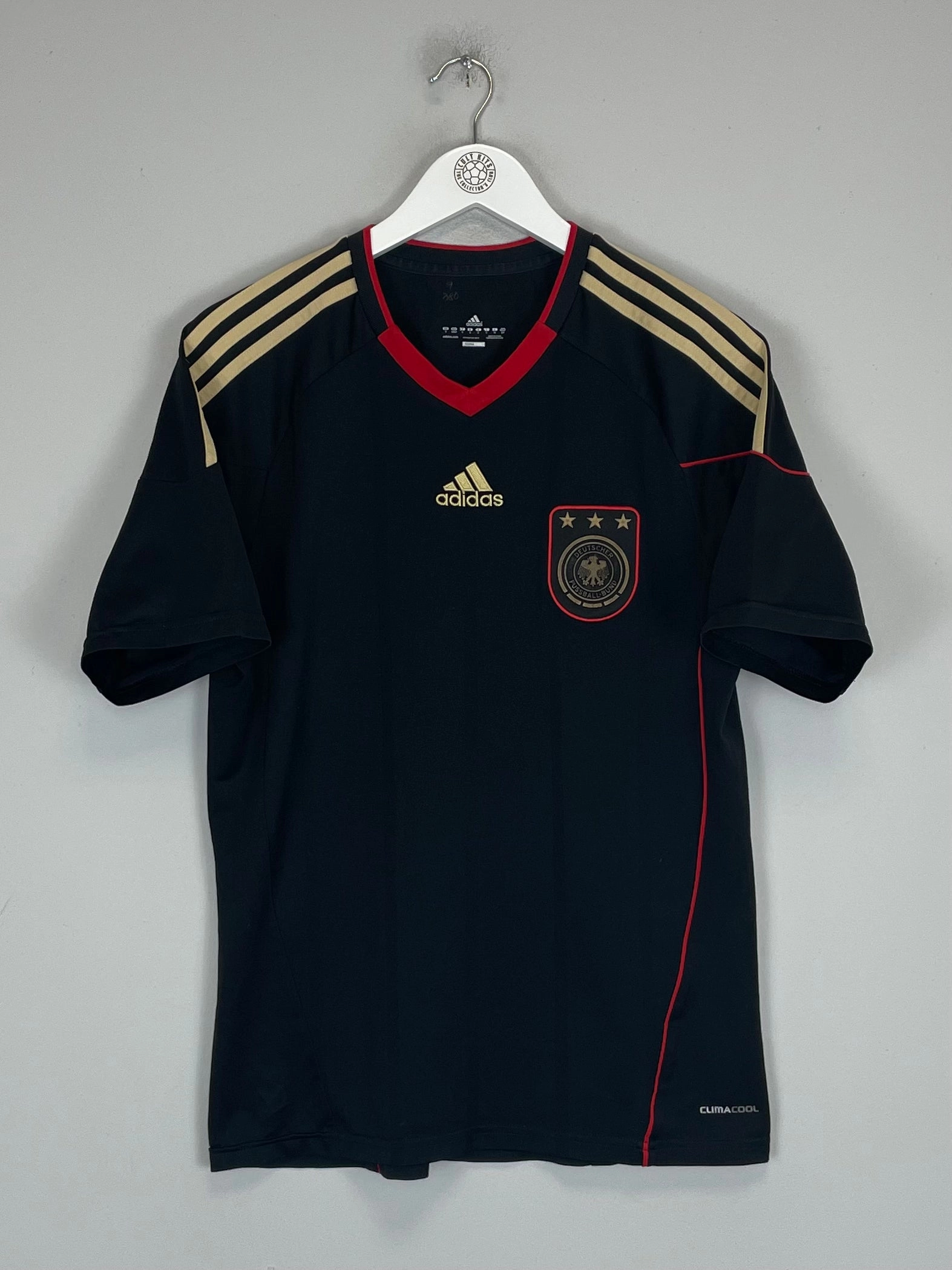 2010/11 GERMANY AWAY SHIRT (S) ADIDAS Laser Cut Ventilation Refined fit