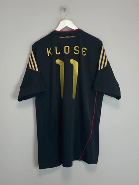 2010/11 GERMANY KLOSE #11 AWAY SHIRT (XL) ADIDAS Wear Resistant Reinforcement Performance Apparel