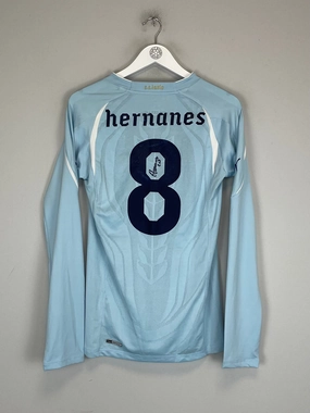 Stretch Trim 2010/11 LAZIO HERNANES #8 *PLAYER ISSUE   SIGNED* L/S HOME SHIRT (M) PUMA