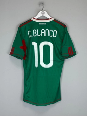 2010/11 MEXICO C.BLANCO #10 HOME SHIRT (M) ADIDAS Quick Comfort