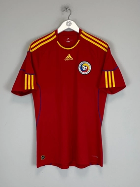 Odor Resistant Fabric 2010/11 ROMANIA AWAY SHIRT (M) ADIDAS