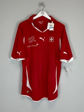 Sustainable production Variable Density Knitting 2010/11 SWITZERLAND *BNWT* SQUAD SIGNED HOME SHIRT (XL) PUMA