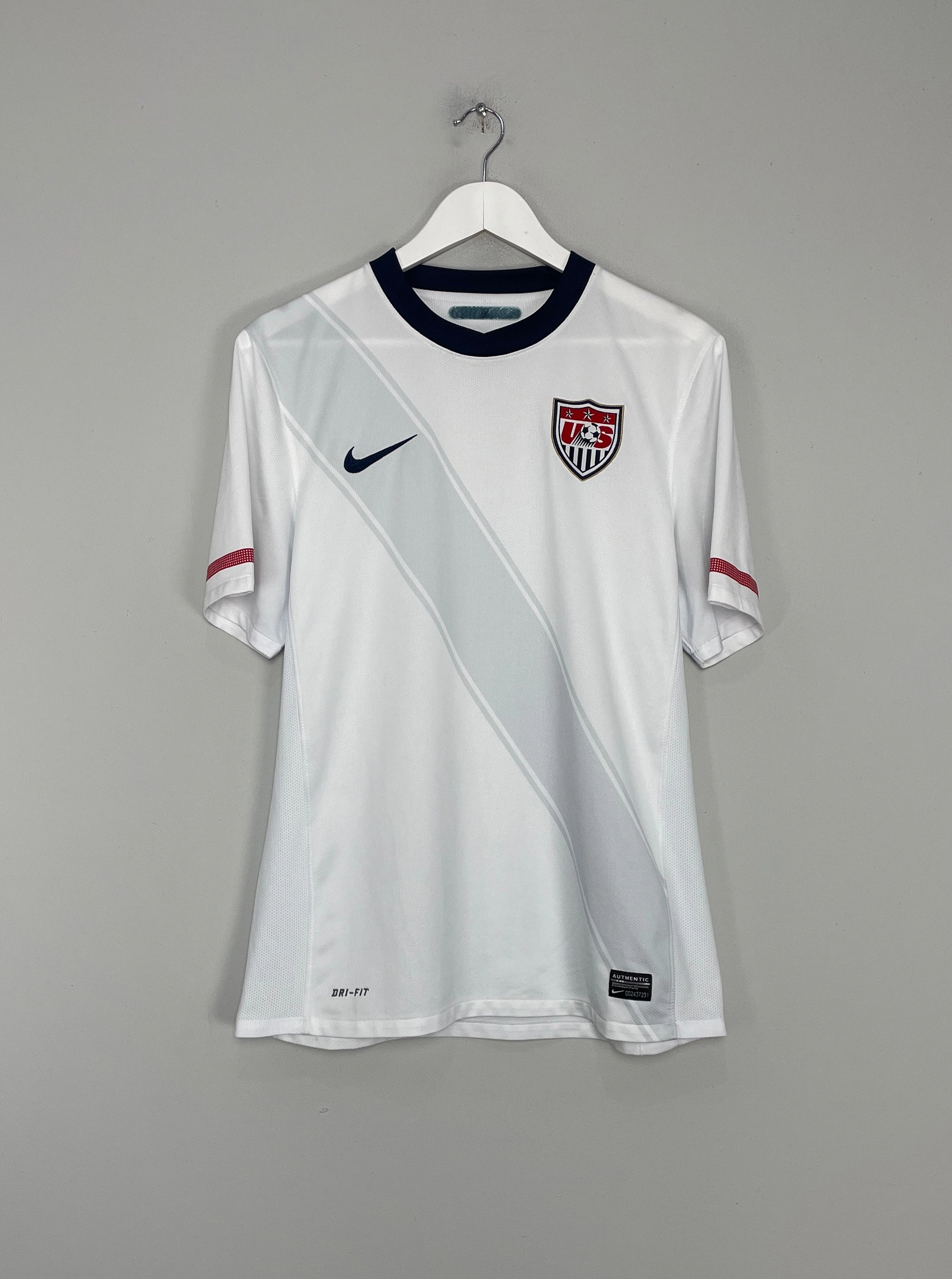 2010/11 USA HOME SHIRT (M) NIKE Double Stitched Edges Vapor Control Weave