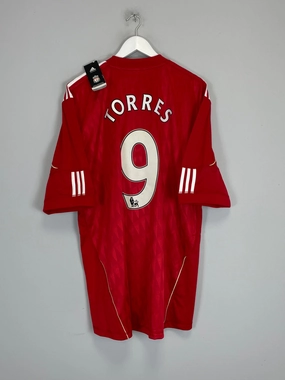 2010/12 LIVERPOOL TORRES #9 *BNWT* HOME SHIRT (XXL) ADIDAS Sharp Cut Smooth Zone Paneling