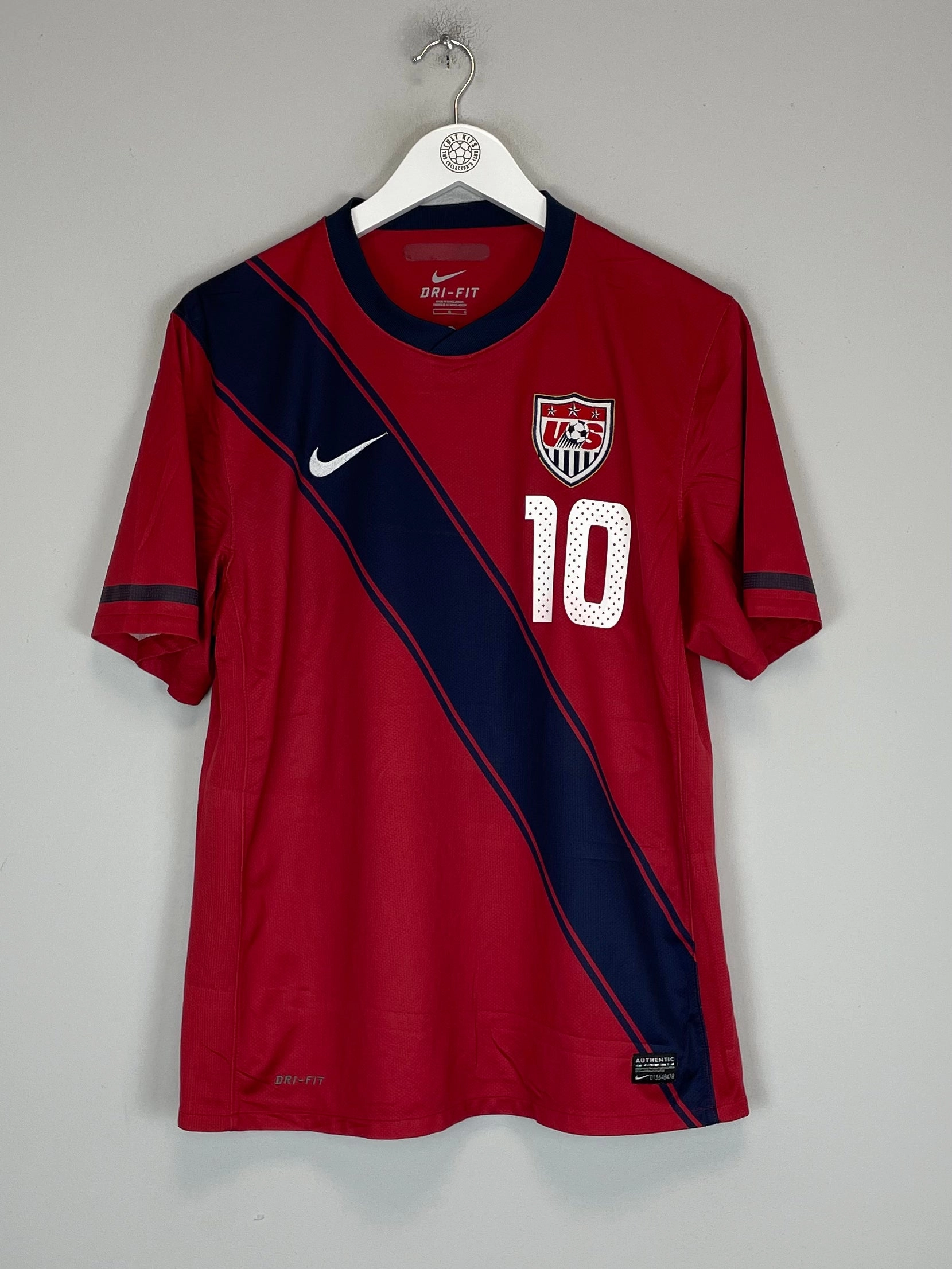 Full Zip Option Color Blocked 2010/12 USA DONOVAN #10 AWAY SHIRT (L) NIKE
