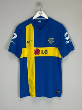 2010 BOCA JUNIORS *SPECIAL* HOME SHIRT (L) NIKE Ribbed Hem Detail
