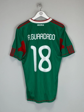 2010 MEXICO A.GUARDADO #18 HOME SHIRT (M) ADIDAS Non Chafing Edges All Purpose Athletic Build