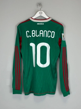 Layer Friendly 2010 MEXICO C.BLANCO #10 L/S HOME SHIRT (M) ADIDAS
