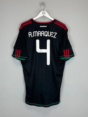 2010 MEXICO R.MARQUEZ #4 AWAY SHIRT (XL) ADIDAS Abrasion resistant