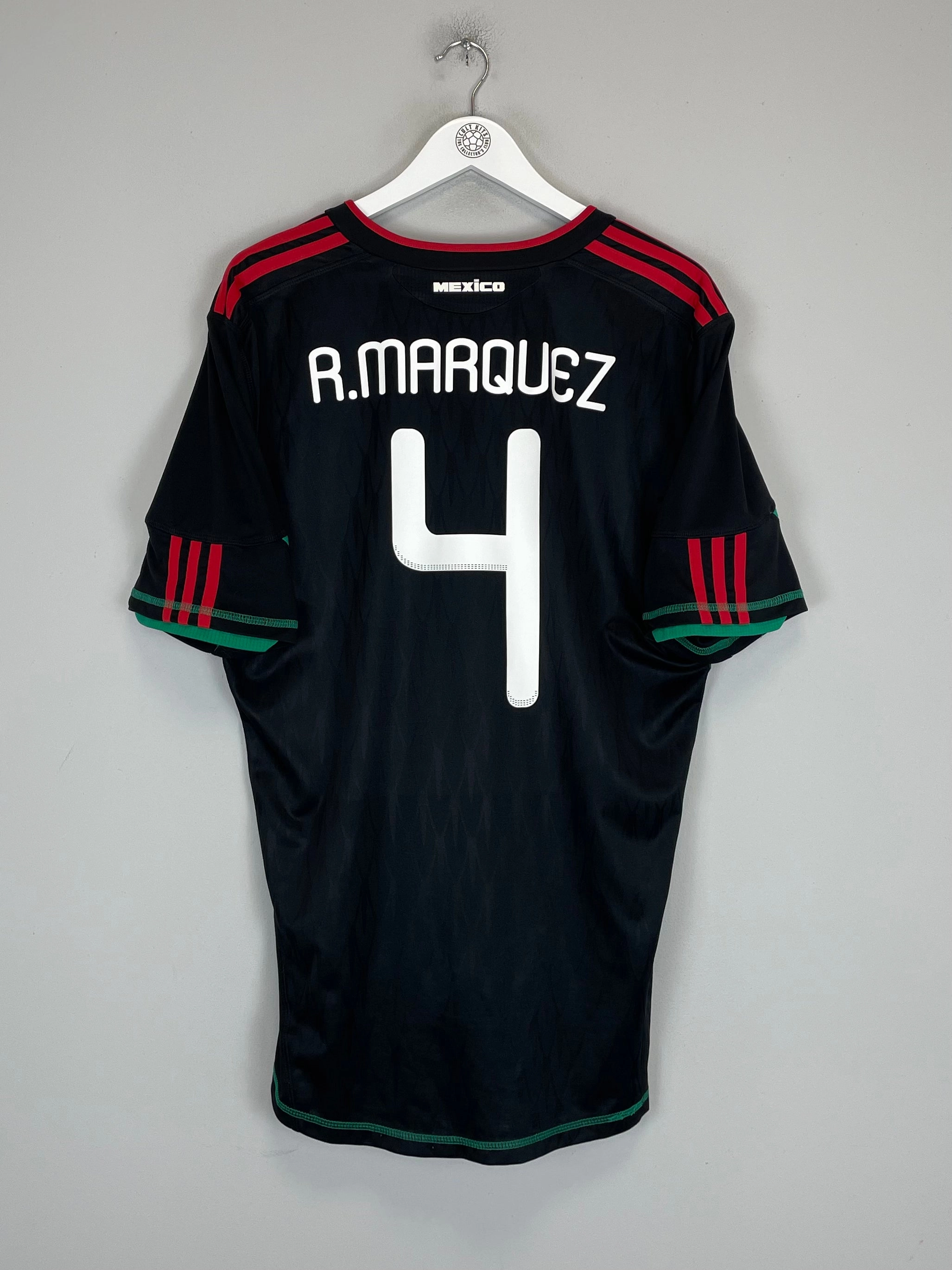 2010 MEXICO R.MARQUEZ #4 AWAY SHIRT (XL) ADIDAS Abrasion resistant