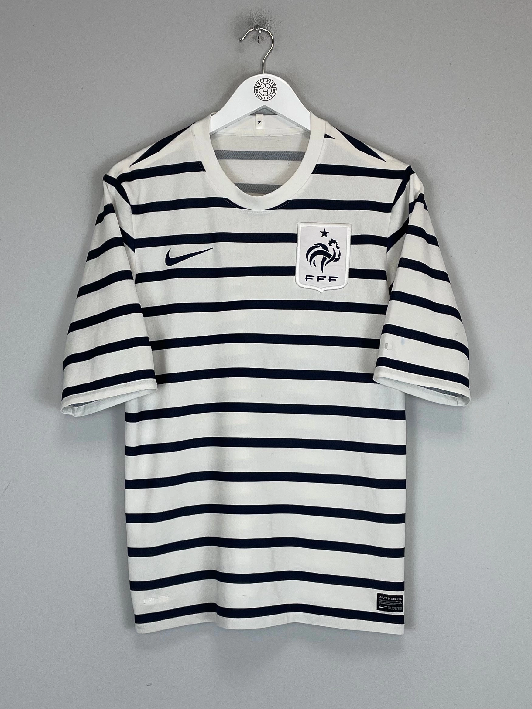 Wrinkle resistant fabric 2011/12 FRANCE AWAY SHIRT (M) NIKE