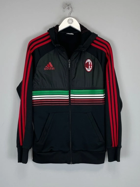 2012/13 AC MILAN HOODED TRACK JACKET (M) ADIDAS V-neck style