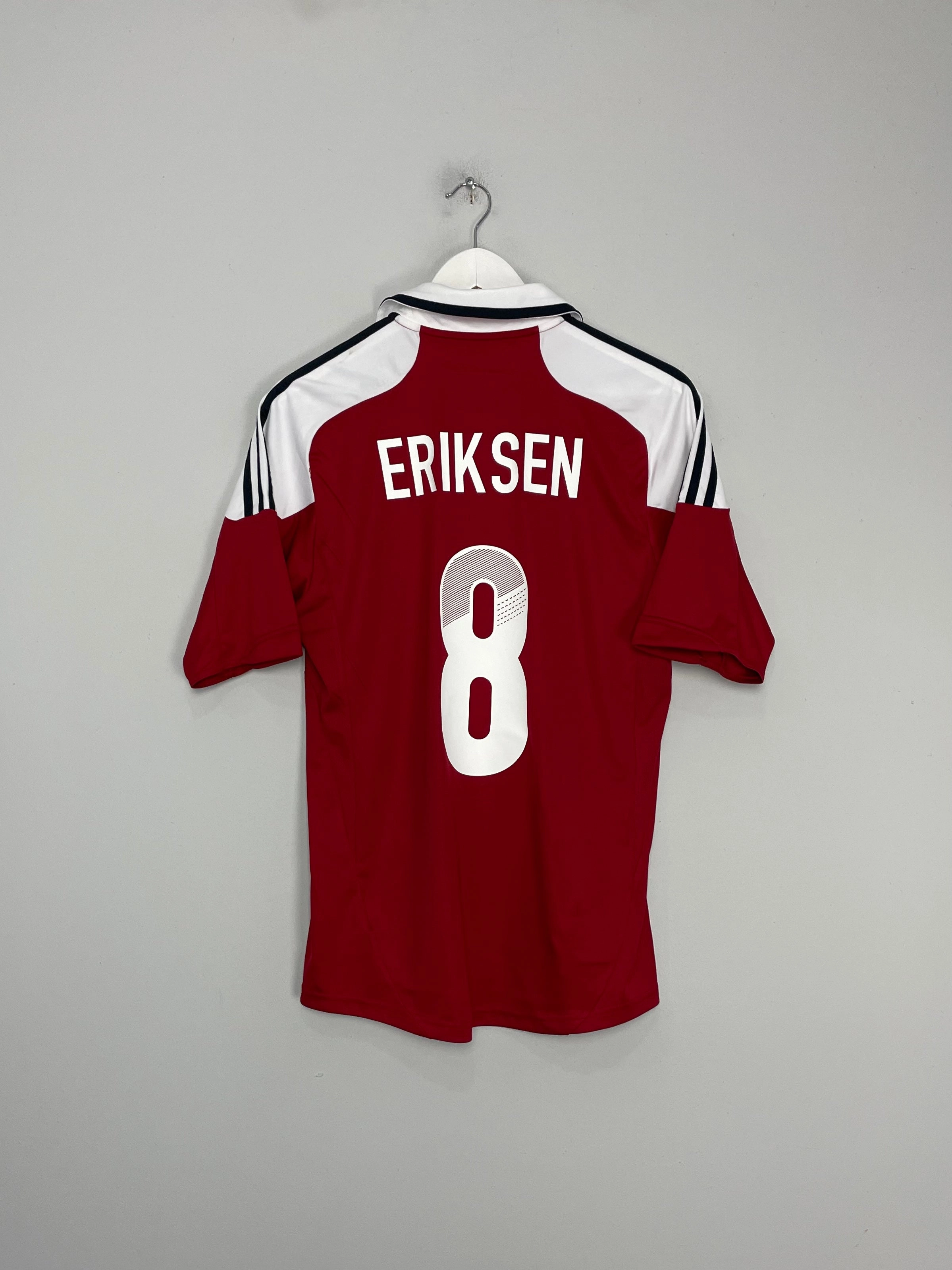 Four Way Stretch Flexible Comfort 2012/13 DENMARK ERIKSEN #8 HOME SHIRT (S) ADIDAS