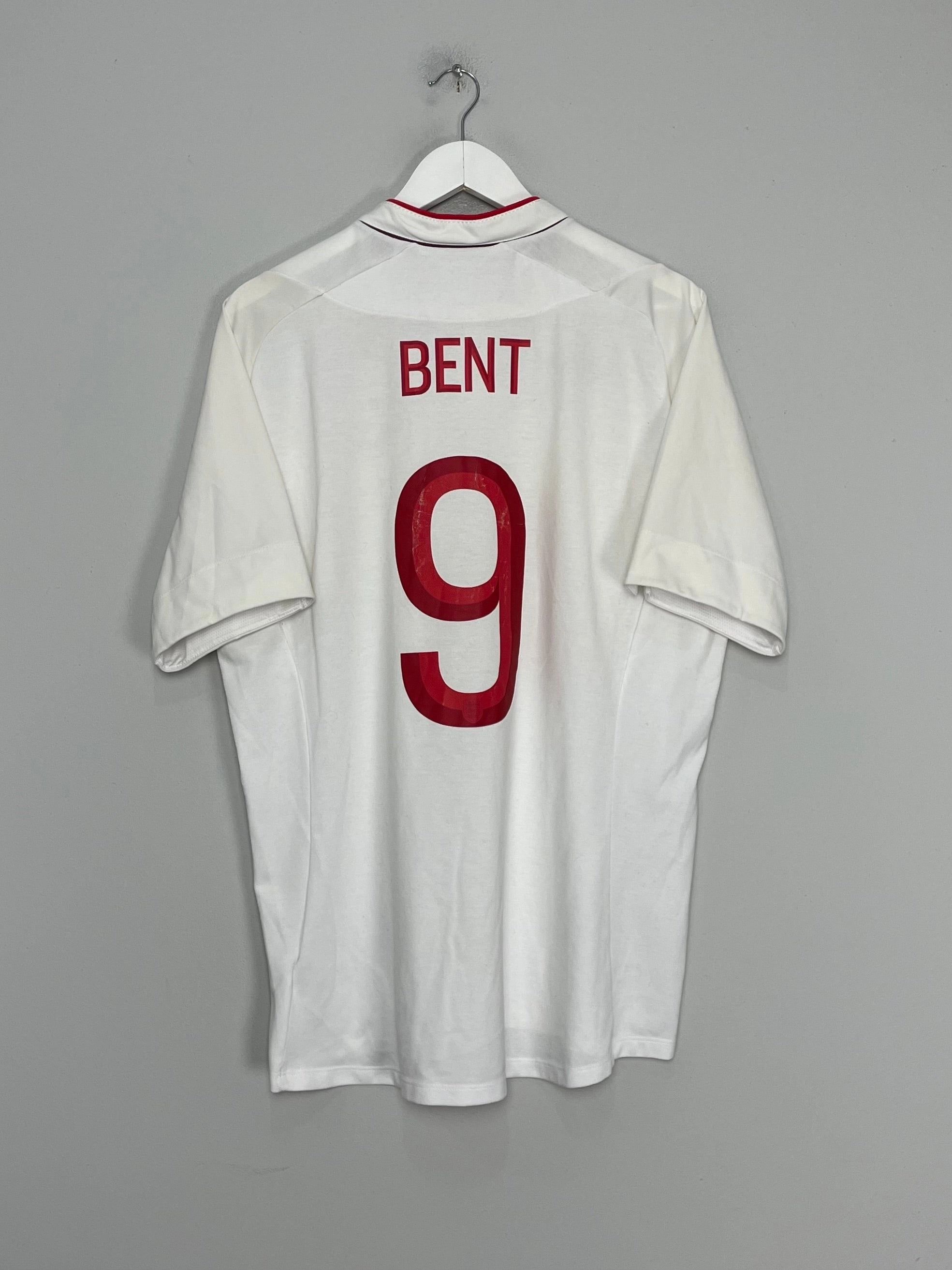 2012/13 ENGLAND BENT #9 HOME SHIRT (XL) UMBRO Drop Shoulder