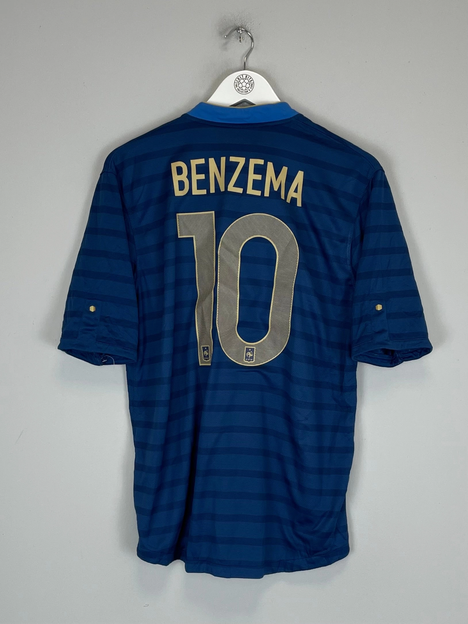 2012/13 FRANCE BENZEMA #10 HOME SHIRT (L) NIKE Modern Cut