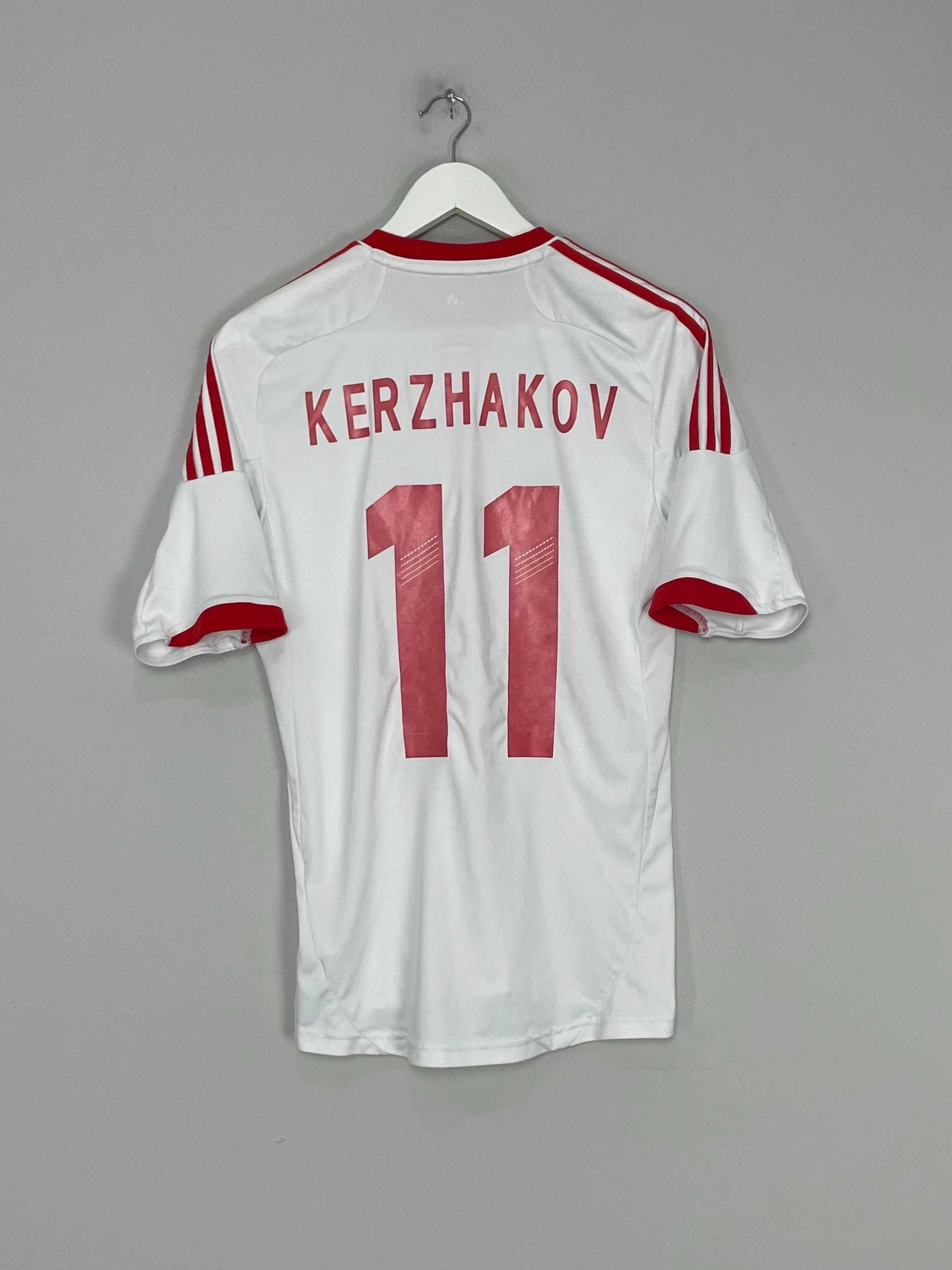 Double Layered Edge Reinforcement Reinforced Seams 2012/13 RUSSIA KERZHAKOV #11 AWAY SHIRT (S) ADIDAS