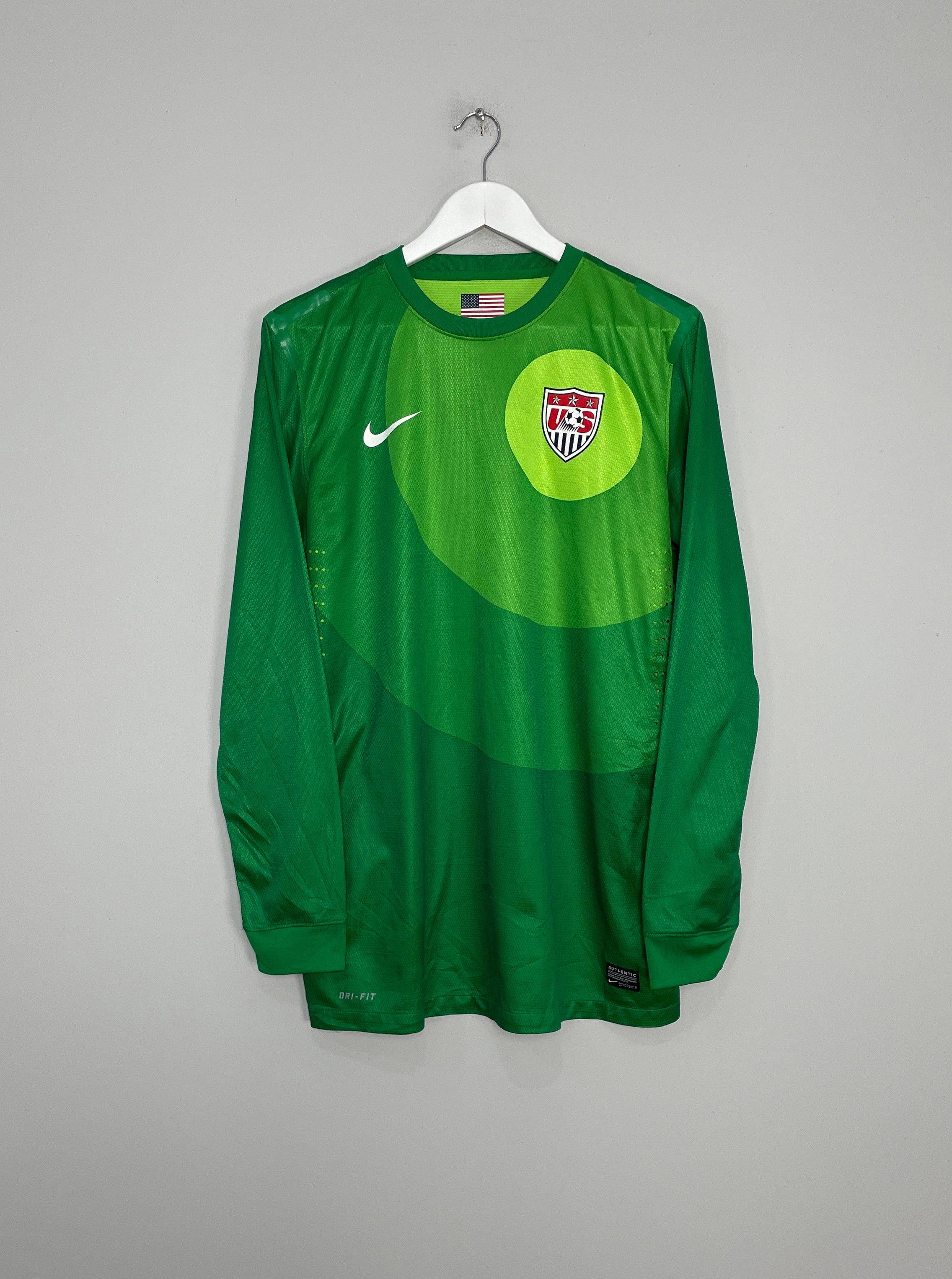 Pre Shrunk Fabric Moisture Management Technology 2012/13 USA *PLAYER ISSUE* GK SHIRT (L) NIKE