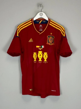 Smooth Flatlock Stitching 2012 SPAIN EURO FINAL SHIRT (M) ADIDAS
