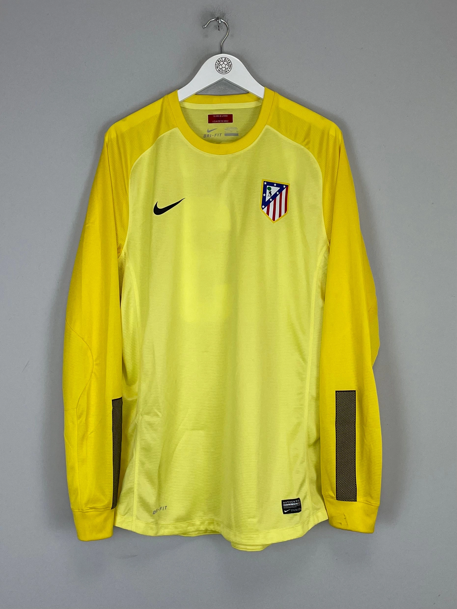 2013/14 ATLETICO MADRID COURTOIS #13 *PLAYER ISSUE* GK SHIRT (XL) NIKE Casual Wear
