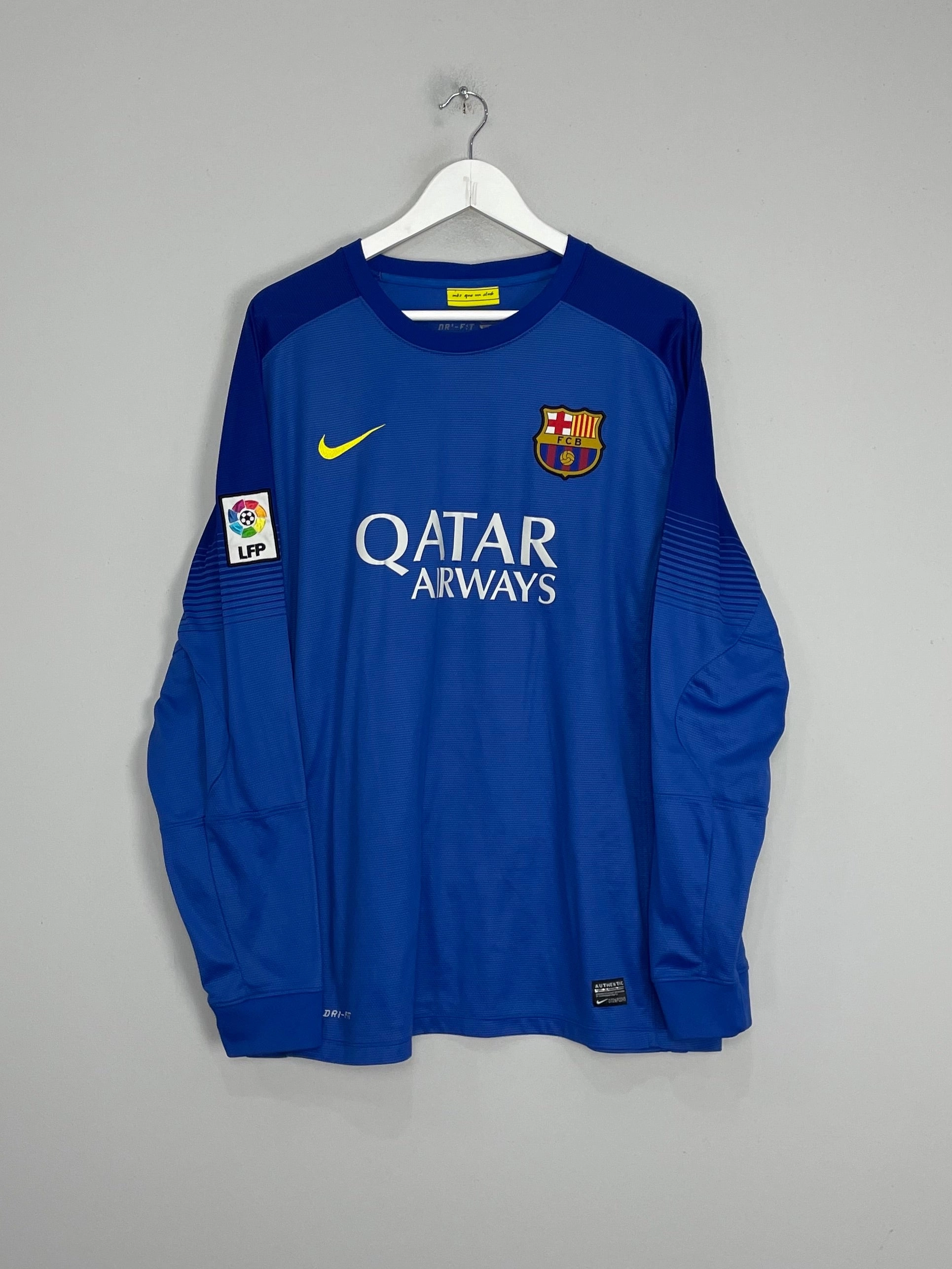 2013/14 BARCELONA GK SHIRT (XL) NIKE Durable Stitching Rush Ready