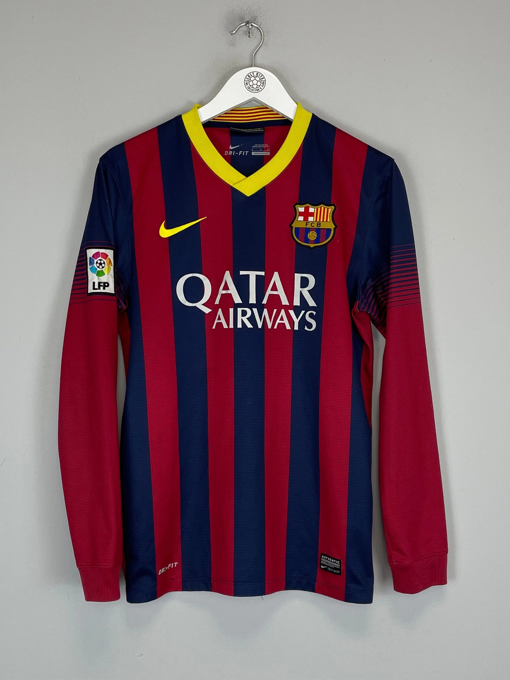 Abrasion Free Design 2013/14 BARCELONA L/S HOME SHIRT (S) NIKE