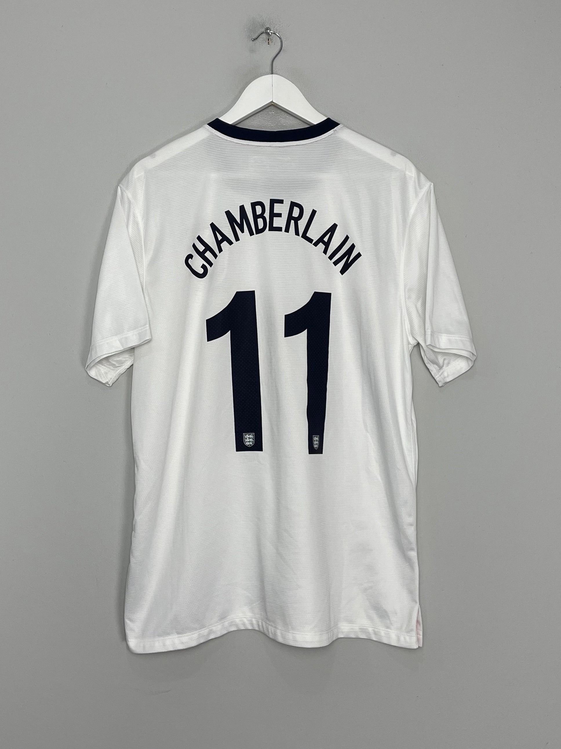 2013/14 ENGLAND CHAMBERLAIN #11 *150 YEAR* HOME SHIRT (XL) NIKE Flexible Knit Construction Dynamic Fit Technology