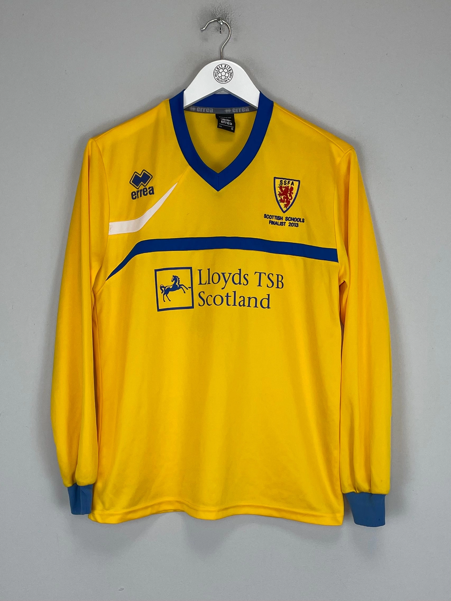 Non Chafing Seam Finish 2013 SCOTLAND SCHOOLS FINALIST #9 L/S SHIRT (S) ERREA
