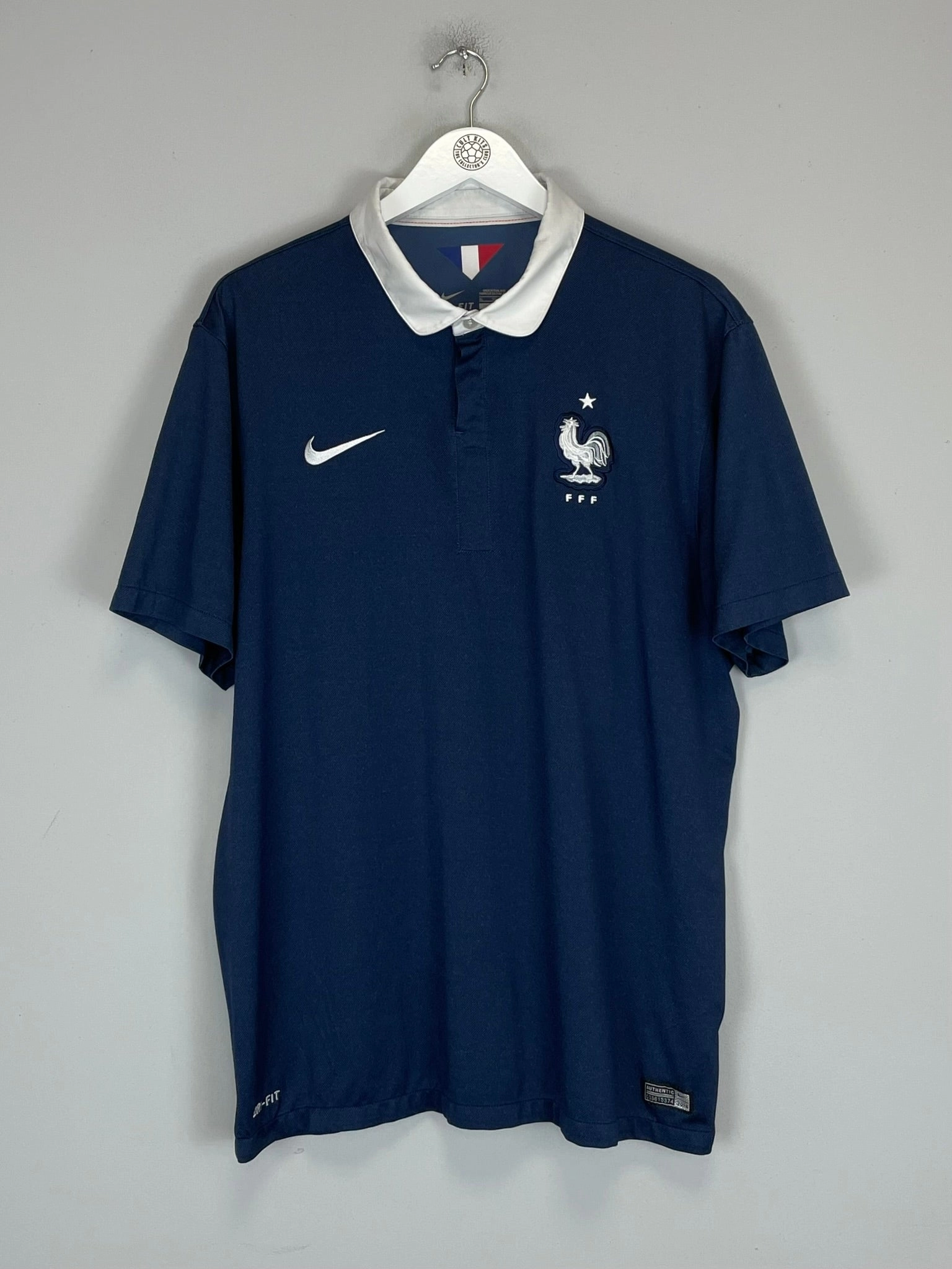 2014/15 FRANCE HOME SHIRT (XXL) NIKE Double Layered Edging