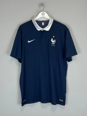 2014/15 FRANCE HOME SHIRT (XXL) NIKE Double Layered Edging