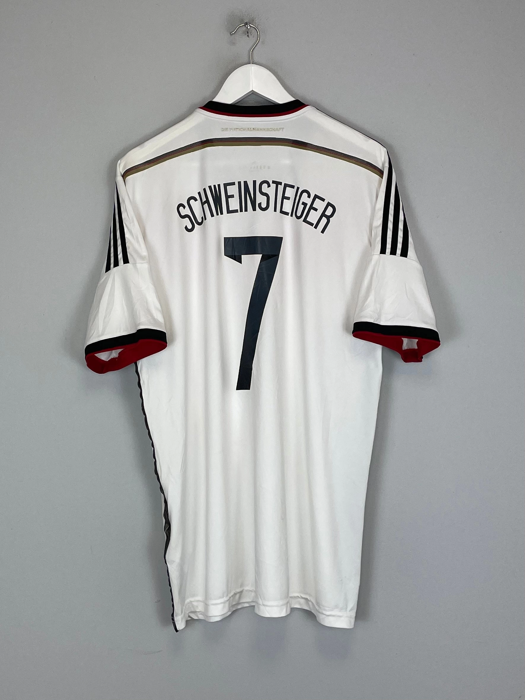 2014/15 GERMANY SCHWEINSTEIGER #7 HOME SHIRT (XL) ADIDAS Mesh Paneling