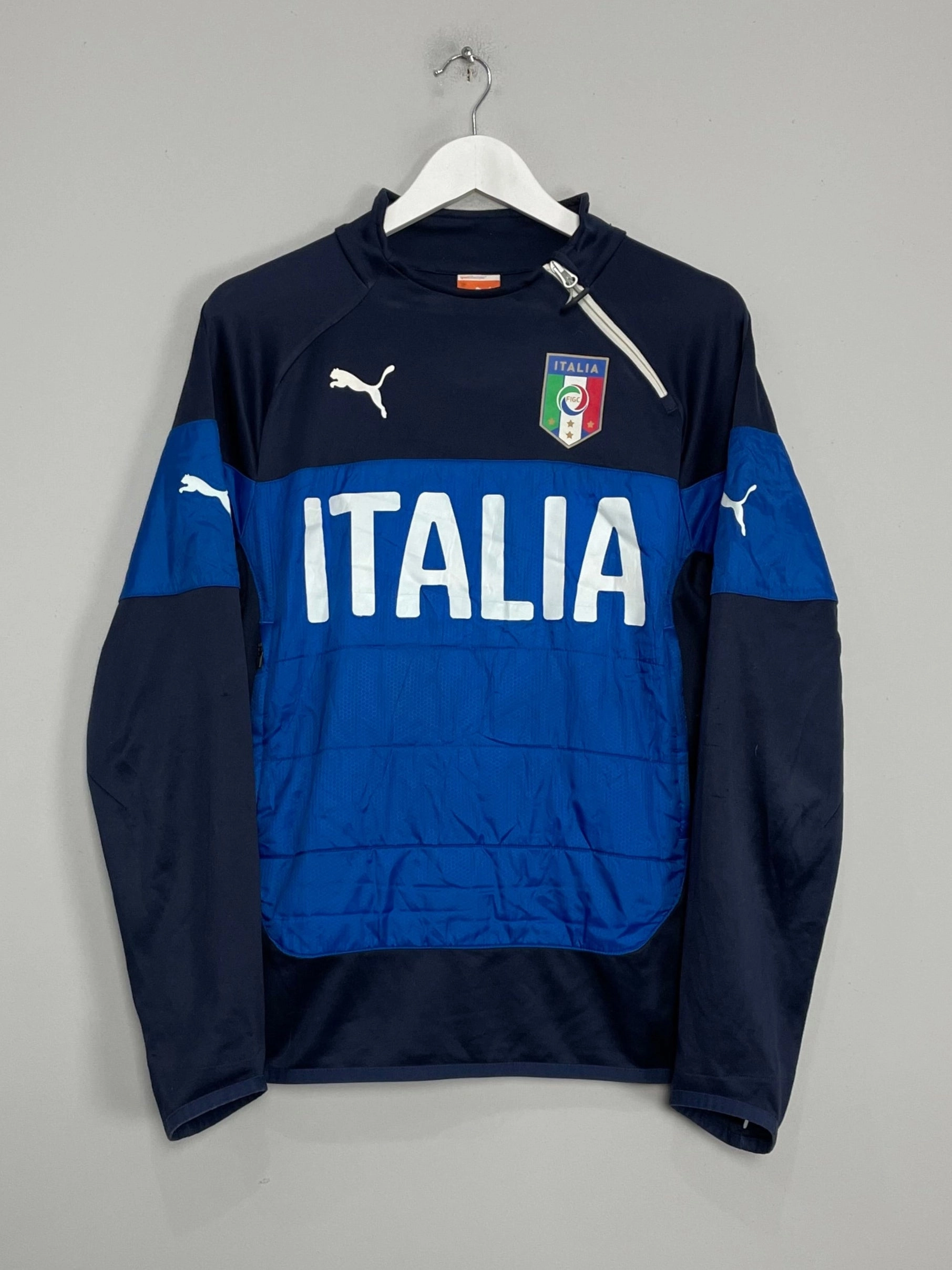 2014/15 ITALY 1/4 ZIP JACKET (M) PUMA Lightweight Compression Design emotion venue