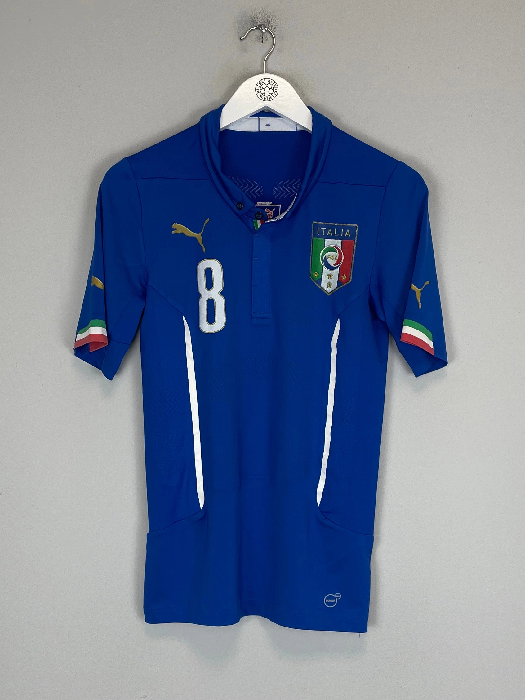 Daily Comfort Quick Fit 2014/15 ITALY #8 *PLAYER ISSUE* HOME SHIRT (M) PUMA