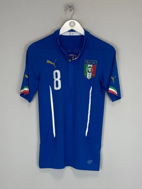 2014/15 ITALY #8 *PLAYER ISSUE* HOME SHIRT (M) PUMA Flex Fit Construction