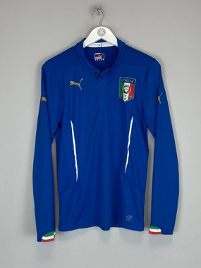 2014/15 ITALY *AUTHENTIC* L/S HOME SHIRT (S) PUMA Soft Touch Interior