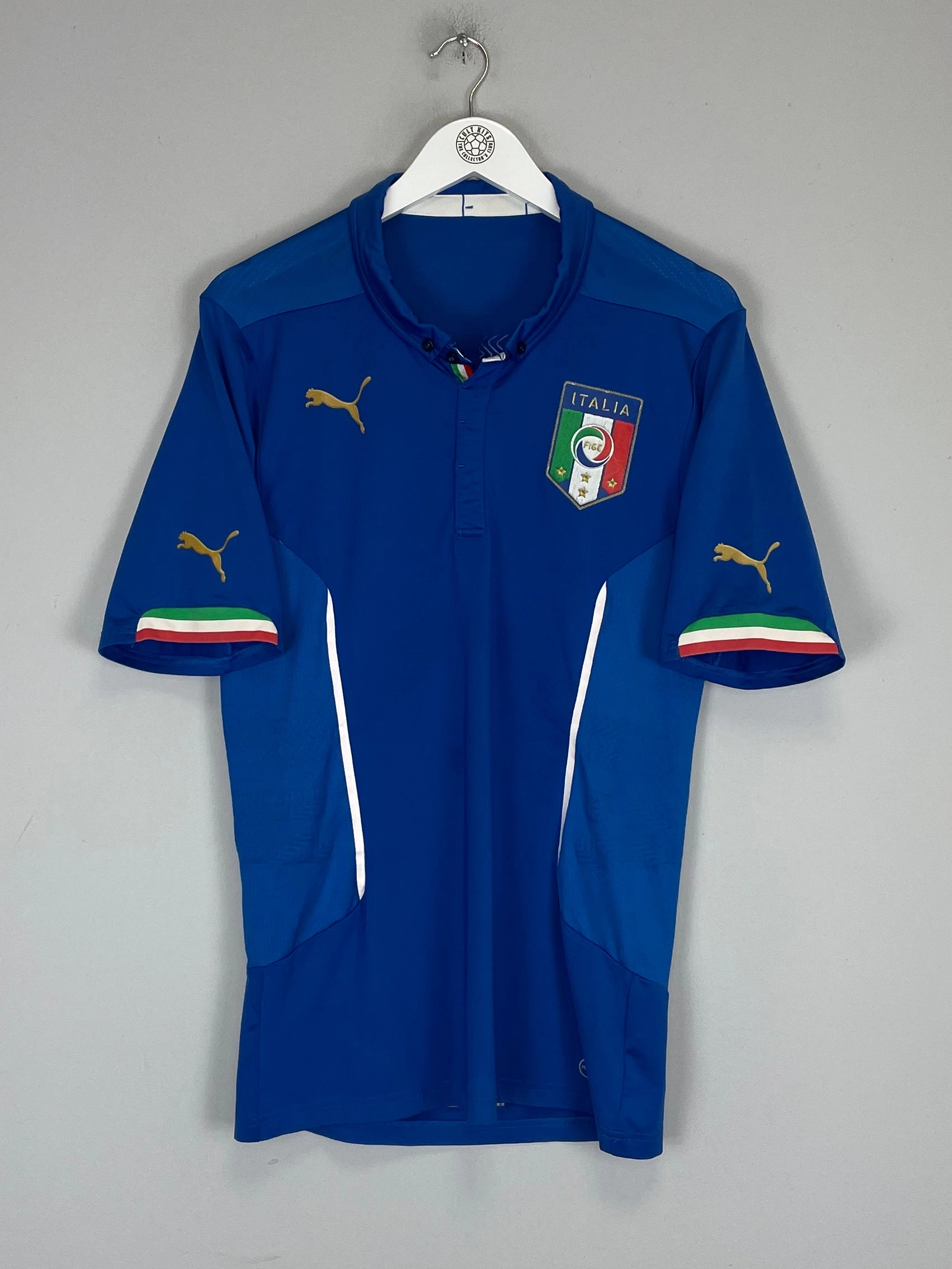 High Compression Support Casual Wear 2014/15 ITALY *PLAYER ISSUE* HOME SHIRT (XL) PUMA