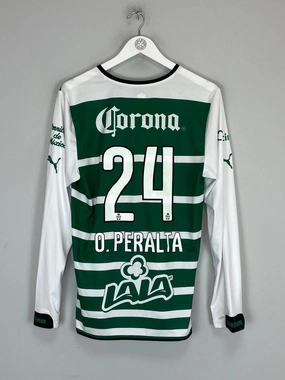 Multi Panel Design Temperature Control Weave 2014/15 SANTOS LAGUNA O.PERALTA #24 L/S HOME SHIRT (M) PUMA