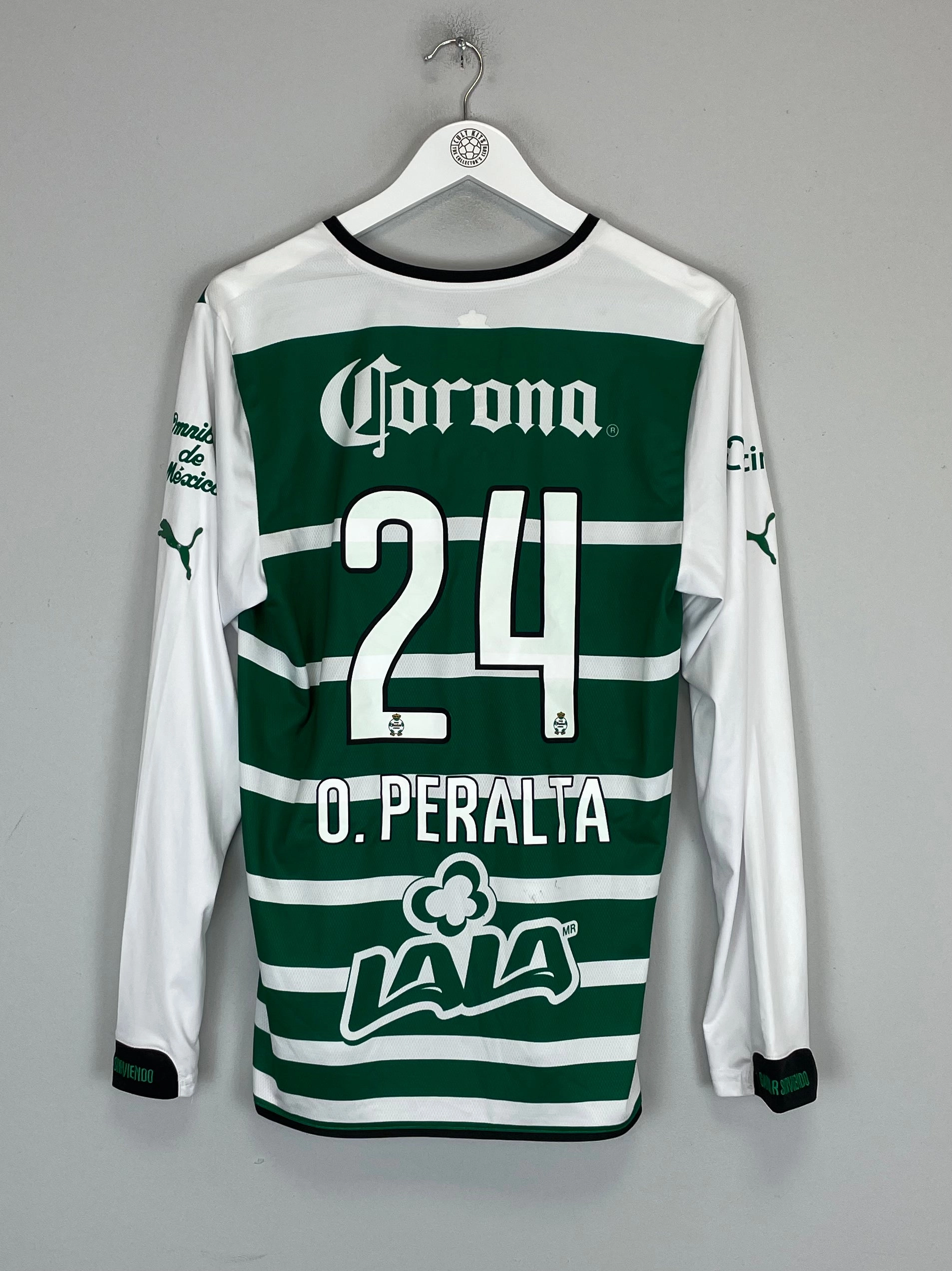 Multi Panel Design Temperature Control Weave 2014/15 SANTOS LAGUNA O.PERALTA #24 L/S HOME SHIRT (M) PUMA