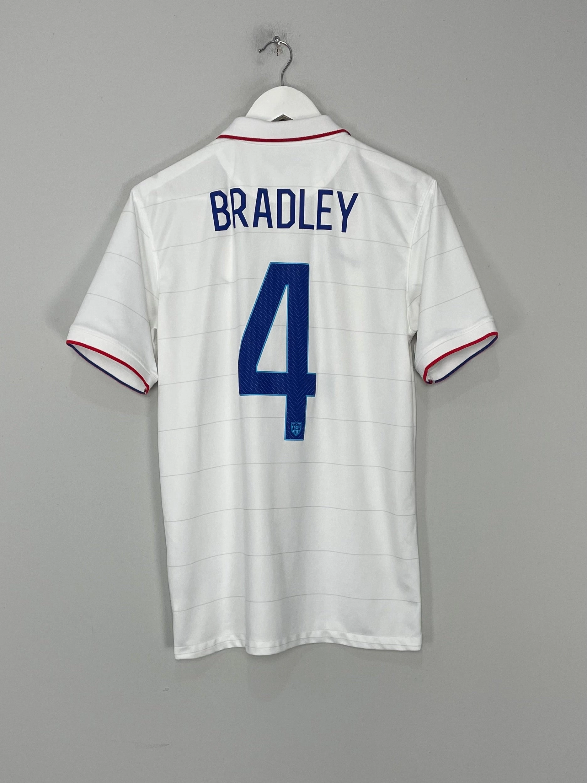 Active Design Soft Brushed Interior 2014/15 USA BRADLEY #4 HOME SHIRT (M) NIKE