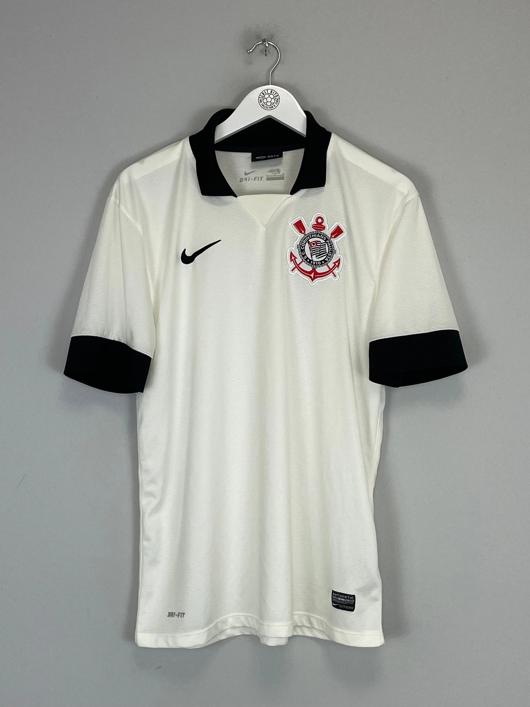 2014 CORINTHIANS HOME SHIRT (L) NIKE Layered Mesh Inserts All Season