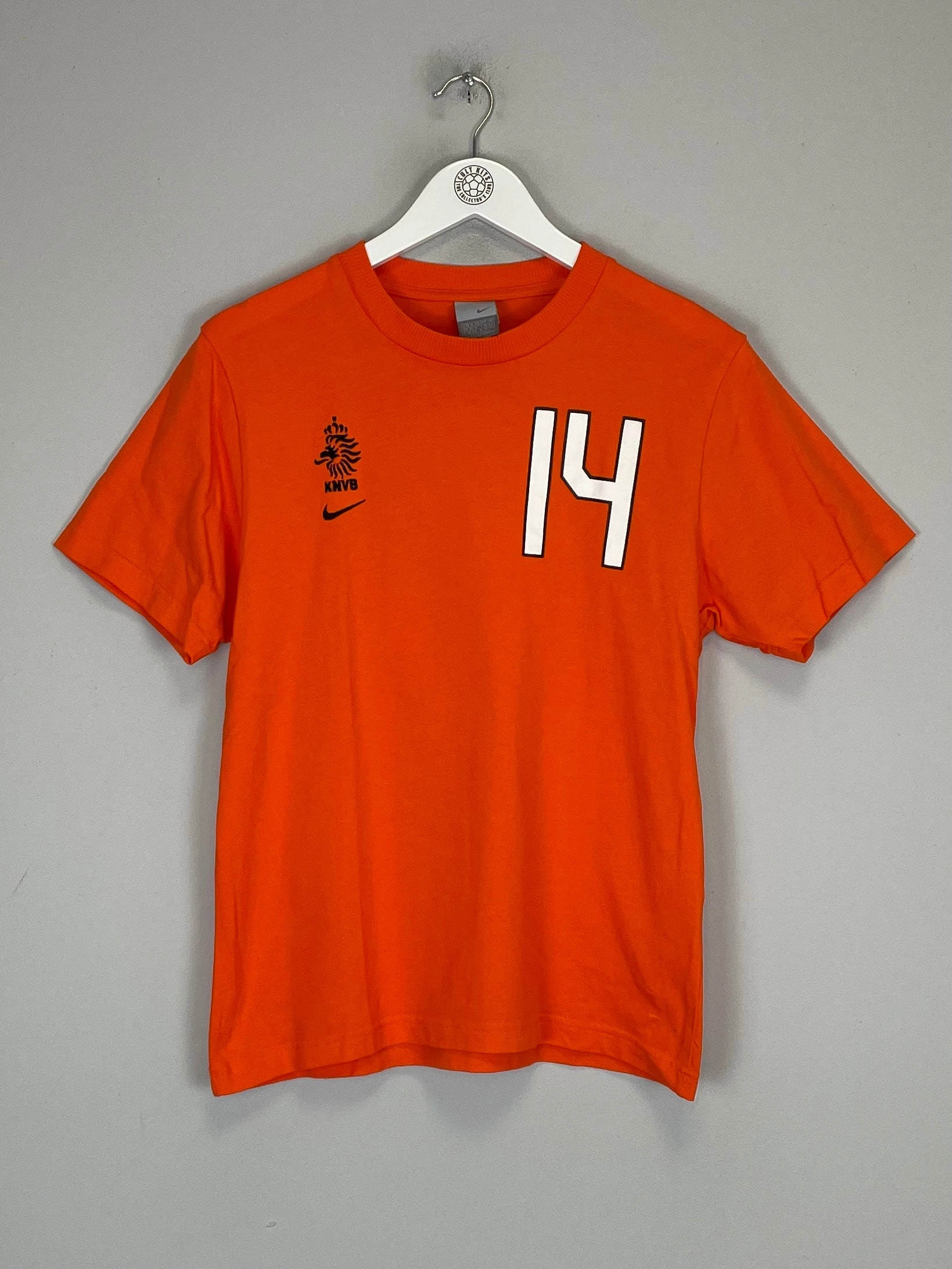 2014 NETHERLANDS T-SHIRT (M) NIKE Odor Resistant Finish Moisture Control Fabric