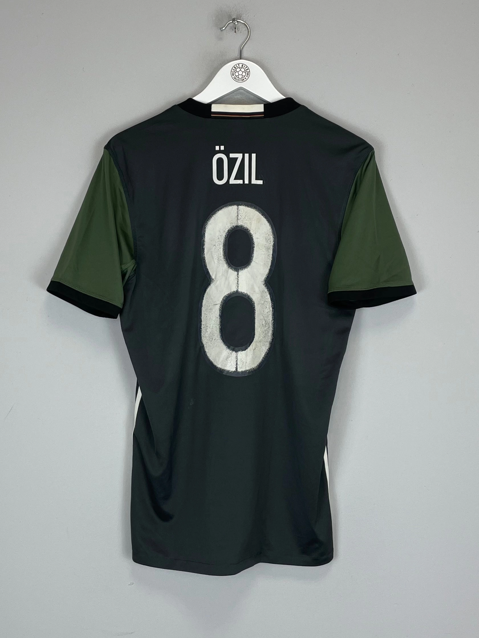 Microfiber Blend Second Skin 2015/16 GERMANY OZIL #8 AWAY SHIRT (M) ADIDAS