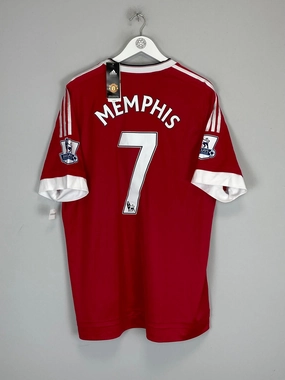 Snag Resistant Knit 2015/16 MANCHESTER UNITED MEMPHIS #7 *AUTHENTIC* BNWT HOME SHIRT (XXL) ADIDAS